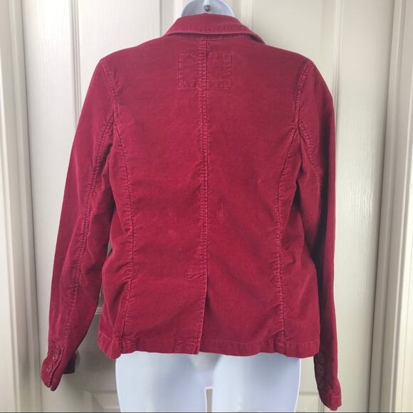 American Eagle Y2K Stretch Corduroy 2 Button Blazer Size Small - Picture 3 of 6